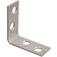 Corner Braces 1-1/2 By 5/8 By 0.08 Inch Galvanized Steel 2 Pack