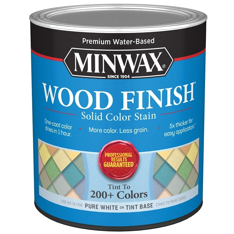 Minwax 108110000 Wood Stain, Solid Stain, Pure White Tint, Liquid, 32 fl-oz (Pack of 4)