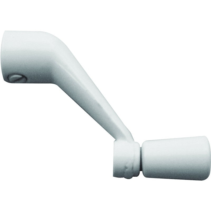 Prime-Line H 3713 Crank Handle, 2-11/16 in Projection, White, Zinc, Painted
