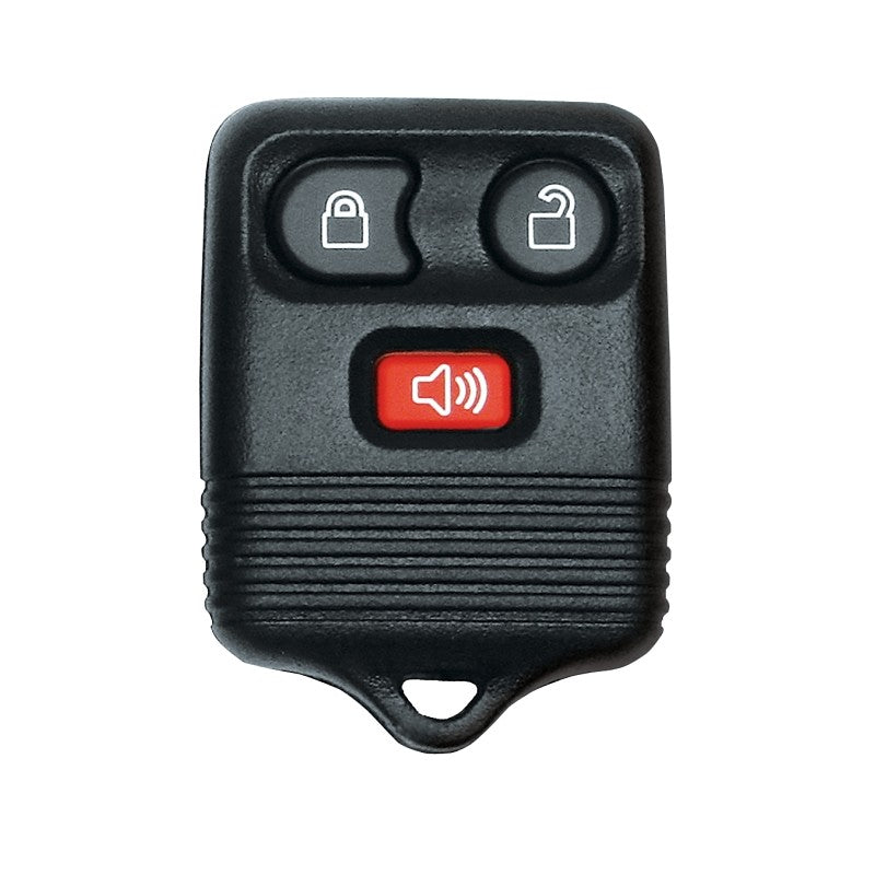 Hy-Ko 19FORD801S Key Fob Shell, 3-Button, Plastic, Black