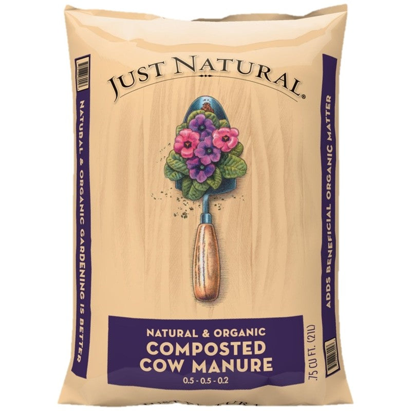 Jolly Gardener Just Natural 50050006 Composted Cow Manure, 0.75 cu-ft Bag