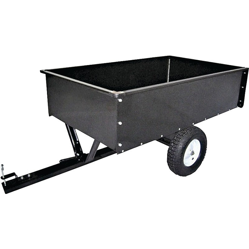 Vulcan YTL-003-147 Dump Cart, 1500 lb, 58 in L x 14 in W x 34 in H in Deck, Steel Deck, 2-Wheel, Pneumatic Wheel