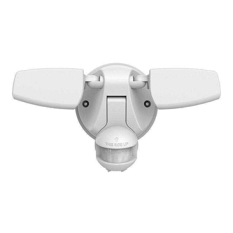 Halo ESF1A4MW Flood Light, 120 V, 15 W, LED Lamp, 1420 Lumens, 4000 K Color Temp, Polycarbonate Fixture, White Fixture