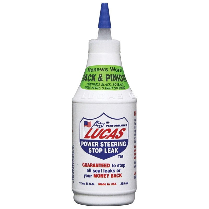 Lucas Oil 10008 Power Steering Fluid Light Red, 12 oz Bottle