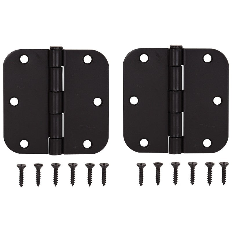 ProSource BH-102ORB-PS Door Hinge, Steel, Oil-Rubbed Bronze, Loose Pin, 180 deg Range of Motion, Screw Mounting