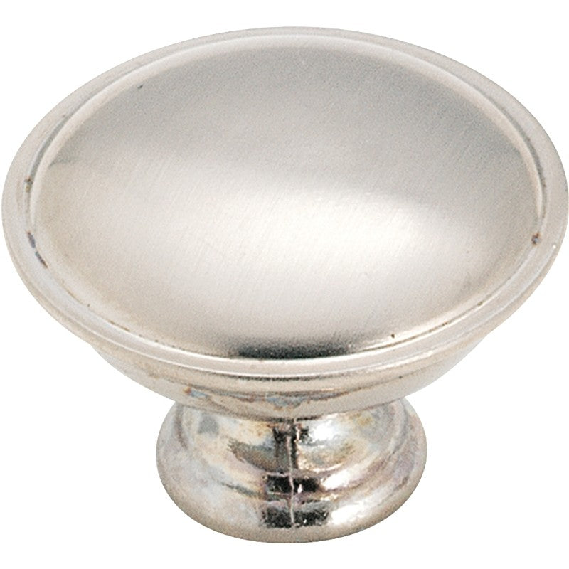 Amerock 1875423 Cabinet Knob, 7/8 in Projection, Zinc, Brushed Chrome
