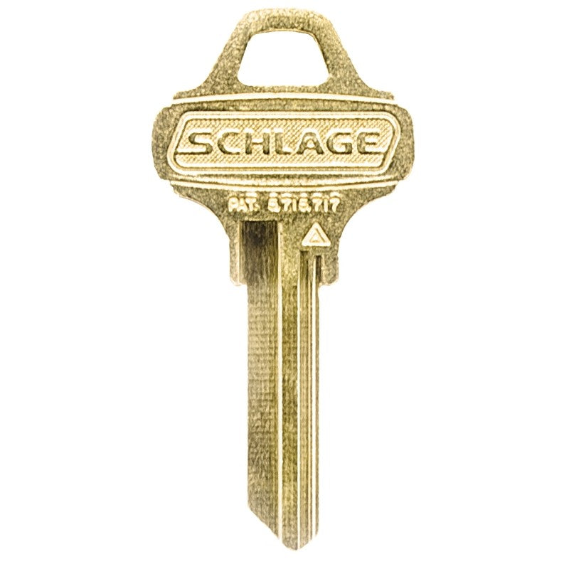 Hy-Ko 11010C123 Key Blank, Brass, Nickel-Plated, For: Schlage C123 Locks (Pack of 10)