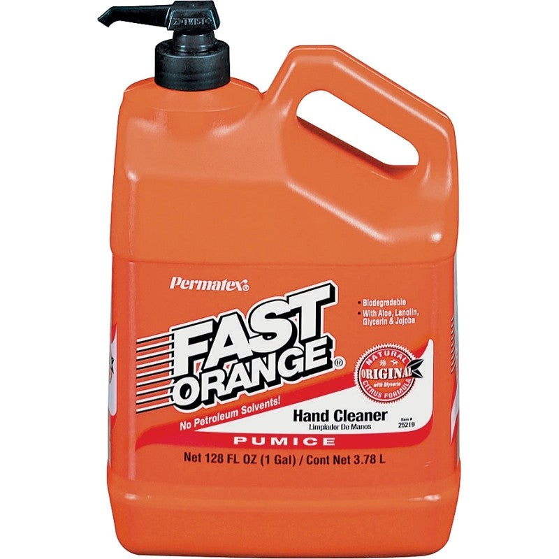 Fast Orange 25219 Hand Cleaner, Lotion, White, Citrus, 1 gal Bottle