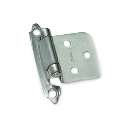 Laurey 28739 Cabinet Hinge, Self Close, Satin Chrome