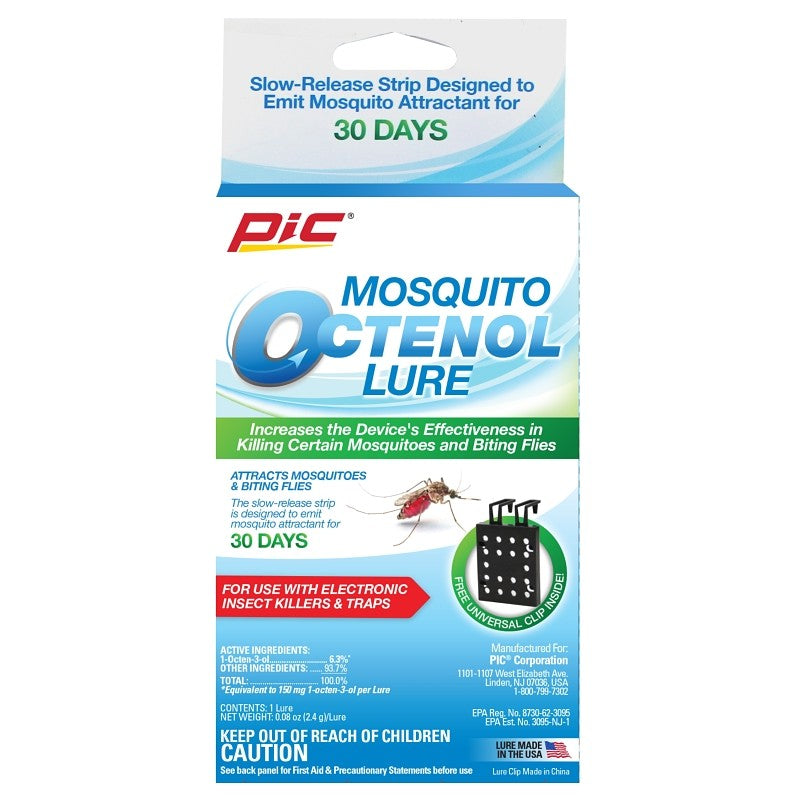 Pic OCT Mosquito Octenol Lure, Includes: (3) Universal Clips