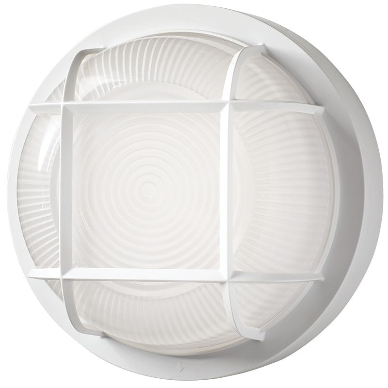 ETI MB Series 504081020 Round Marine Bulkhead Light, 120/277 V, 6.9 W, LED Lamp, 139.3 to 180 deg Beam, White