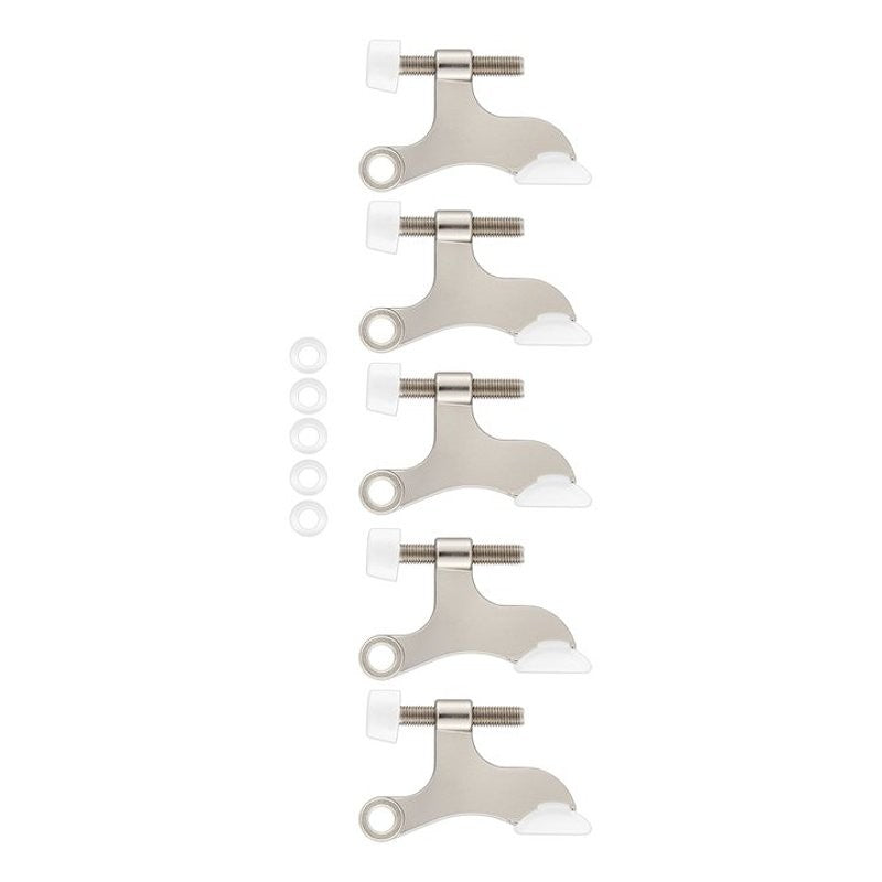 National Hardware N830-564 Hinge Pin Door Stop, 2-1/16 in Projection, Zinc, Satin Nickel