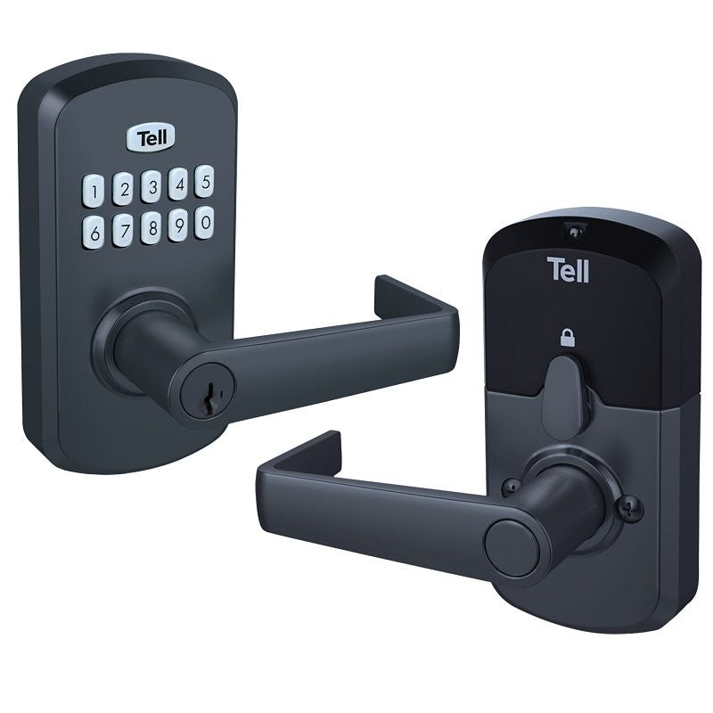 Tell Manufacturing LE2000 Series CL103931 Door Lock, Modern Design, Matte, Commercial, 2 Grade, Metal, Lever Handle, Yes