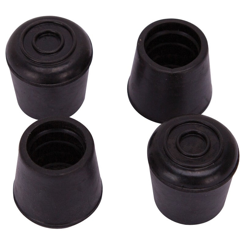 ProSource FE-50635-B Furniture Leg Tip, Round, Rubber, Black, 7/8 in Dia, 1.37 in H (Pack of 16)