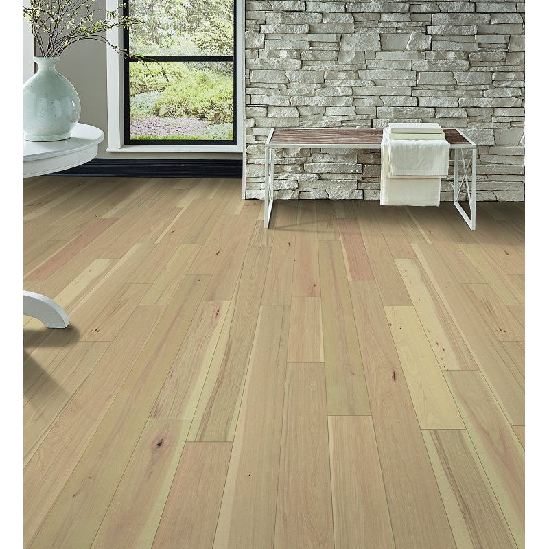 Healthier Choice Flooring HCE603D01 Flooring Plank, 1-1/2 to 6 ft L, 6-1/2 in W, Micro Bevel Edge, Hickory Wood