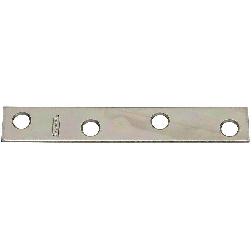 National Hardware N114-405 Mending Brace, 4 in L, 5/8 in W, 0.08 in Gauge, Steel, Zinc, Screw Mounting