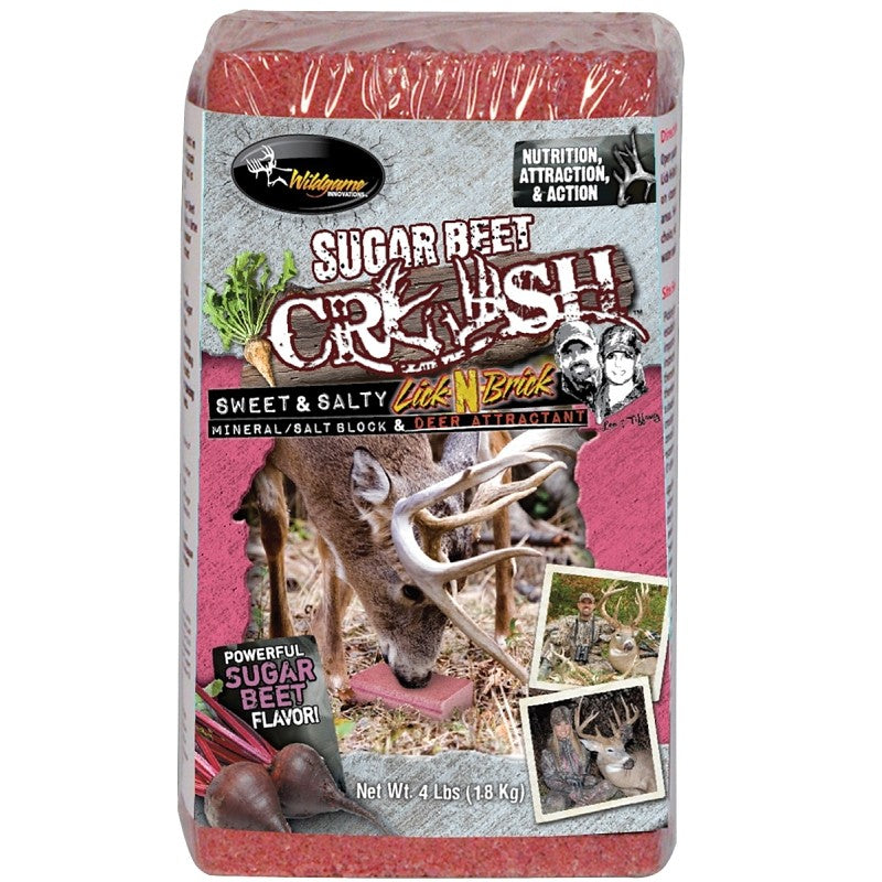 Wildgame INNOVATIONS FG-00015 Sugar Beet Crush Brick, Sugar Beet Flavor, 4 lb (Pack of 6)