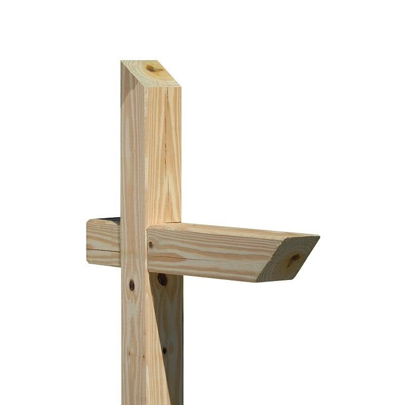 UFP 106053 Mailbox Post, 4 in L, 4 in W, 72 in H, Wood, Pressure-Treated