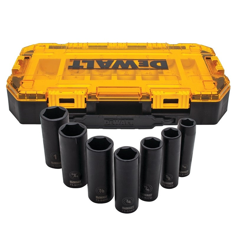 DEWALT DWMT74736 Series Socket Set, Specifications: 1/2 in Drive Size