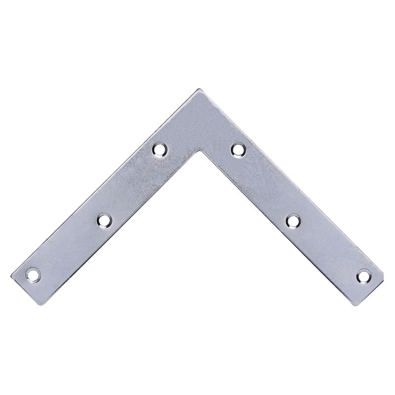 ProSource FC-Z06-01 Corner Brace, 6 in L, 6 in W, 2 mm Thick, Steel, Silver, Zinc (Pack of 5)