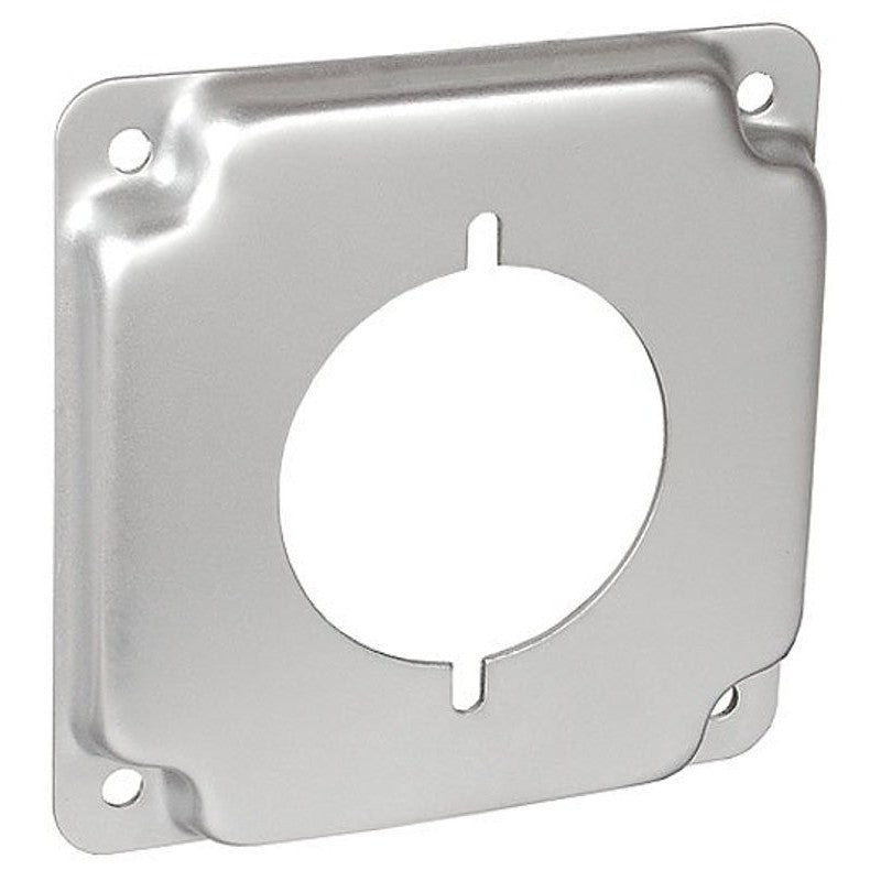 Southwire G1944-UPC Box Cover, 1/2 in L, 4 in W, Square, 1-Gang, Steel, Silver, Galvanized