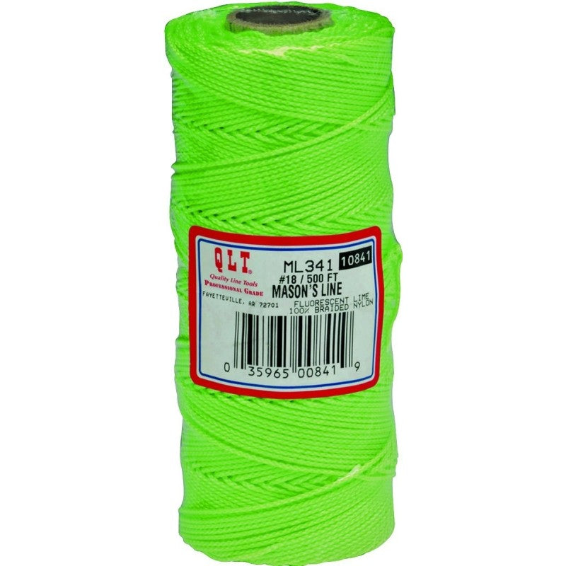 Marshalltown ML341 Mason Line, 500 ft L Line, Fluorescent Green Line