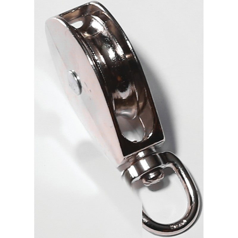 Baron 0173ZD-1-1/4 Rope Pulley, 5/16 in Rope, 1-1/4 in Sheave, Cadmium