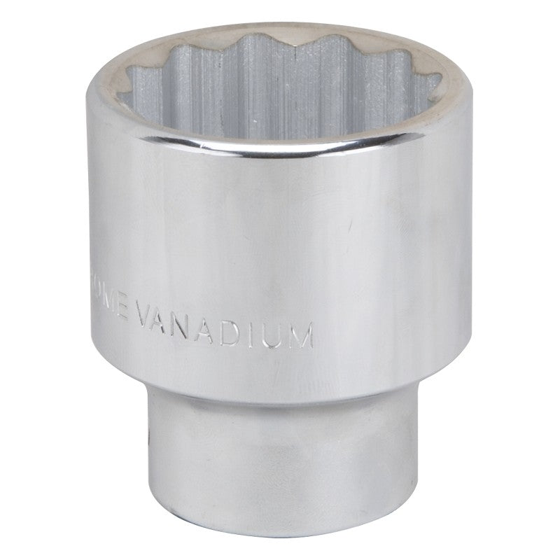Vulcan MT-SM6041 Drive Socket, 41 mm Socket, 3/4 in Drive, 12-Point, Chrome Vanadium Steel, Chrome