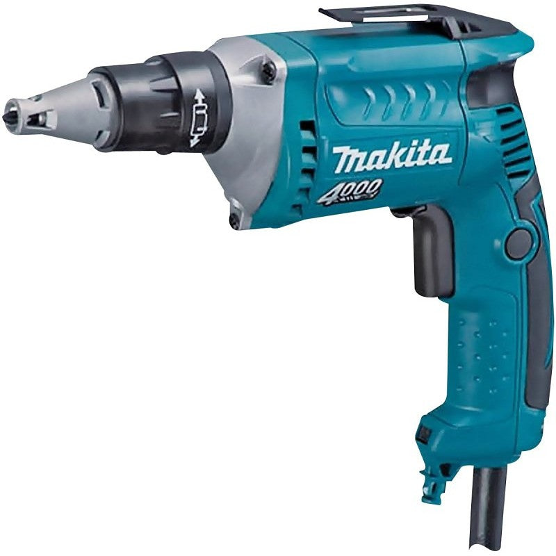 Makita FS4200 Drywall Screwdriver, 6 A, 1/4 in Chuck, Hex Chuck, 4000 rpm Speed, 8.2 ft L Cord