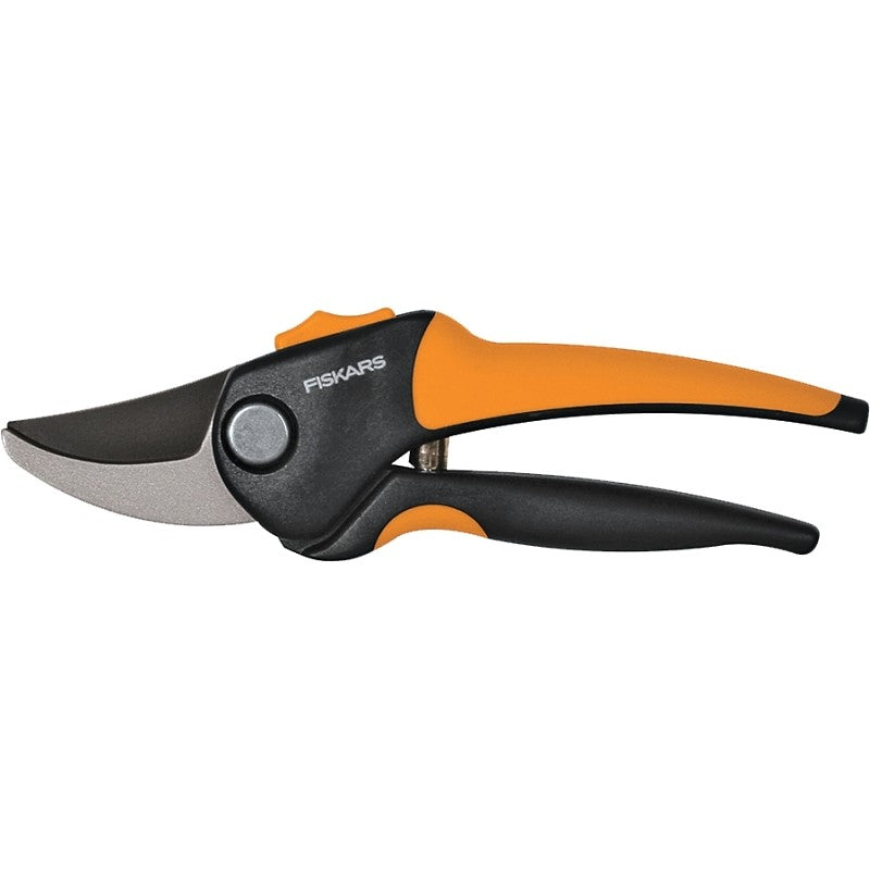 Fiskars 79436997J Pruner, 5/8 in Cutting Capacity, Steel Blade, Bypass Blade, Fiberglass Handle, Comfort-Grip Handle