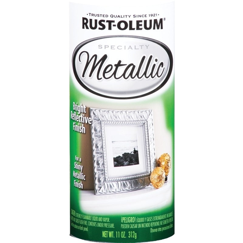 Rust-Oleum 1936830 Metallic Spray Paint, Metallic, Brass, 11 oz, Can