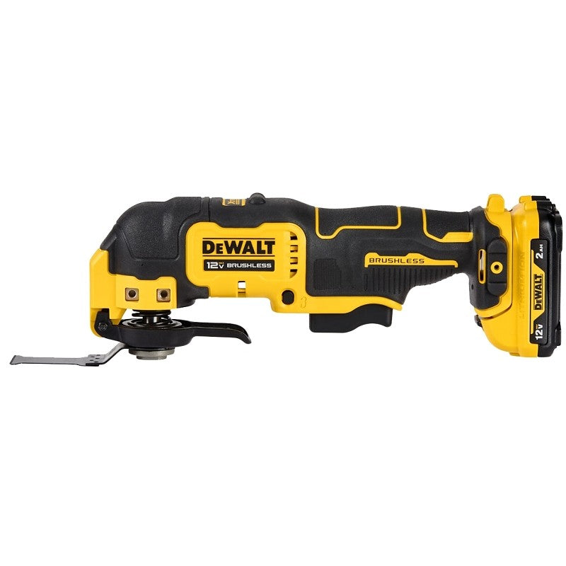 DEWALT DCS353F1 Oscillating Tool Kit, Battery Included, 12 V, 2 Ah, 18,000 opm, 3.2 deg Oscillating