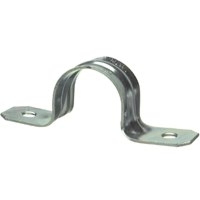 Halex 26121 Conduit Strap, 1/2 in, Steel, Galvanized, 10/BAG