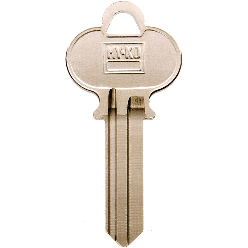 Hy-Ko 11010ER1 Key Blank, Brass, Nickel, For: Earle Cabinet, House Locks and Padlocks (Pack of 10)