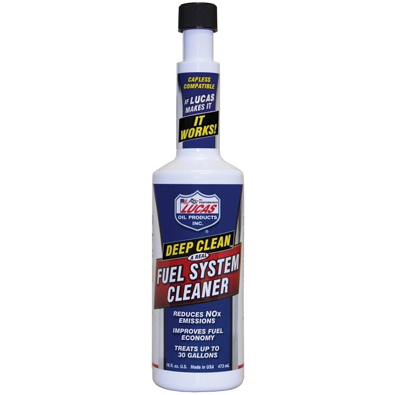 Lucas Oil Deep Clean 10512 Fuel System Cleaner Straw, 16 oz Bottle (Pack of 12)