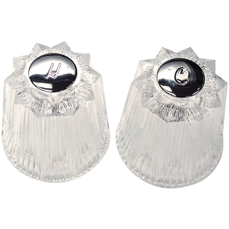 Danco 88445 Faucet Handle, Large Windsor, Specifications: 2.65 in OD, 2-3/8 in Dia Base, Acrylic