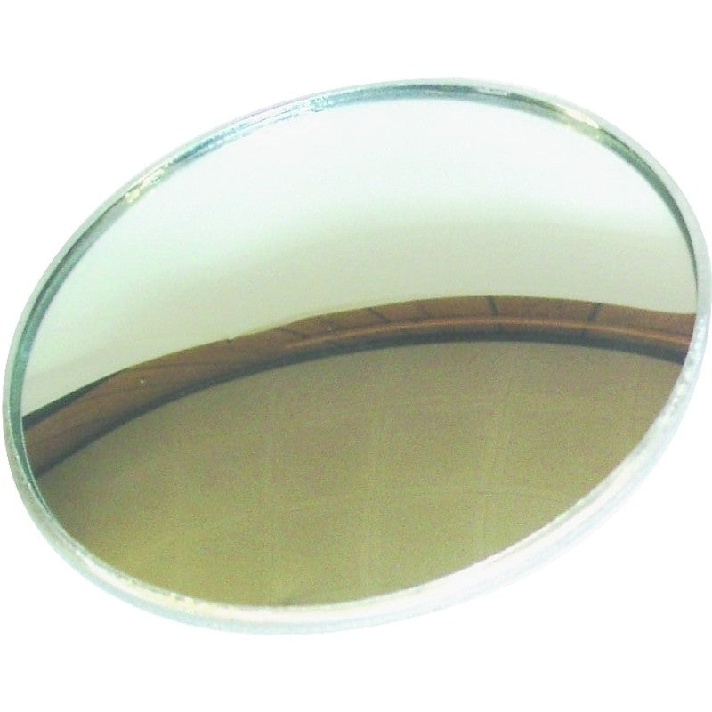 US Hardware RV-610C Convex Driving Mirror, 3 in Dia, Round, Metal Frame