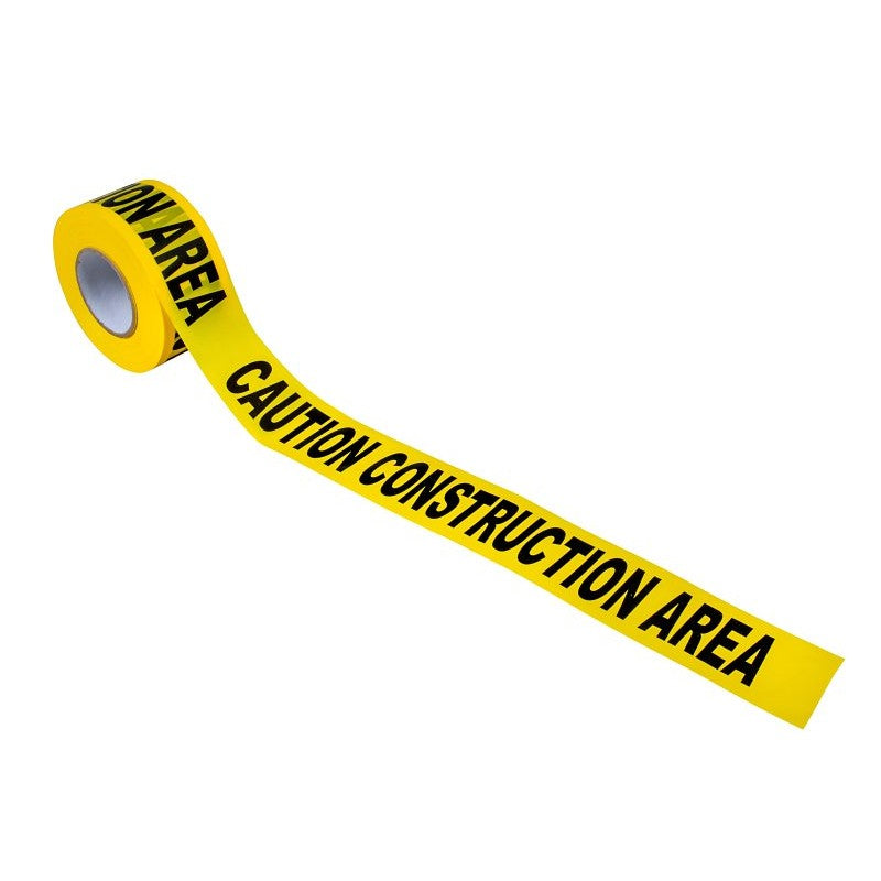 CH Hanson 16009 Barricade Safety Tape, 1000 ft L, 3 in W, Polyethylene, Yellow