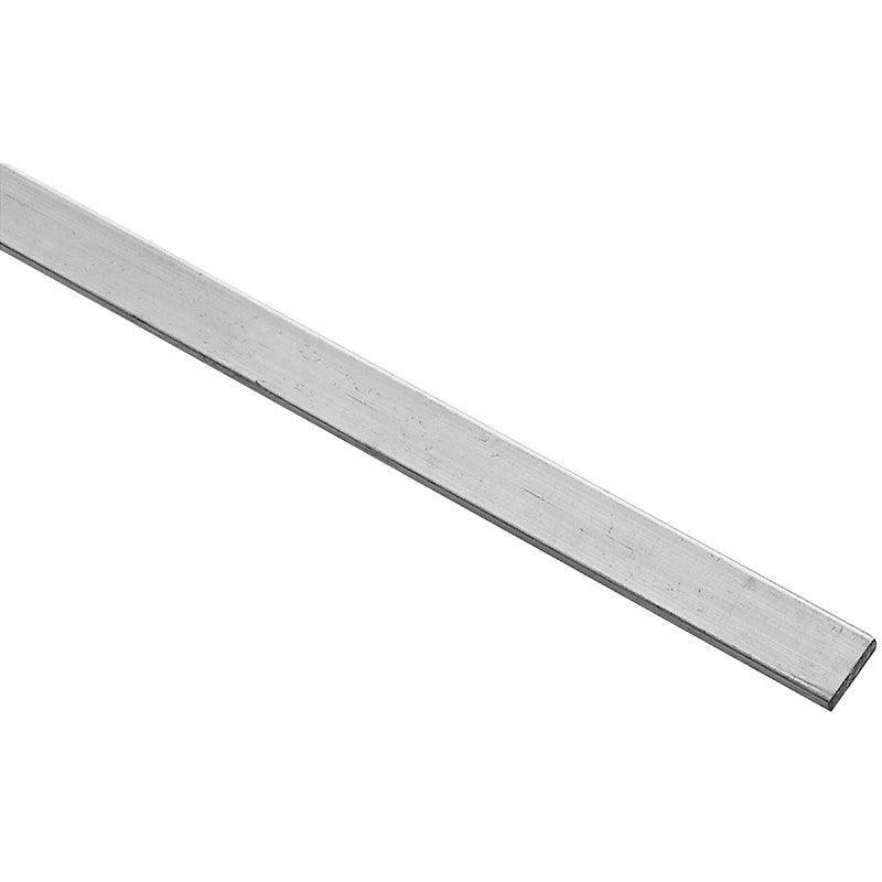 National Hardware 4200BC Series N247-015 Flat Bar, 1/2 in W, 72 in L, 1/8 in Thick, Aluminum, Mill