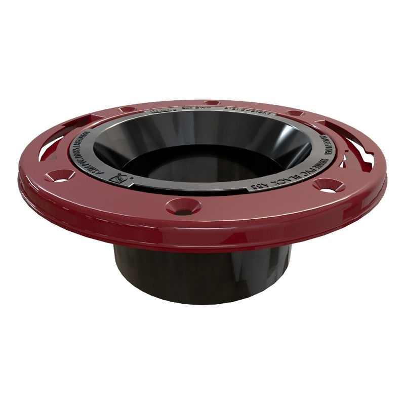 Oatey 43512 Closet Flange, 4.94 in ID x 7.02 in OD x 2.04 in W Dimensions, 3, 4 in Connection, ABS
