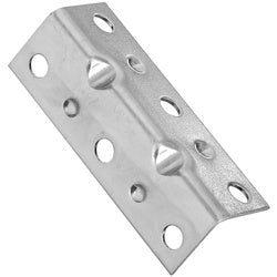 Wide Inside Corner Braces 2-1/2 By 3/4 By 0.04 Inch Zinc Plated Steel 4 Pack (POS)