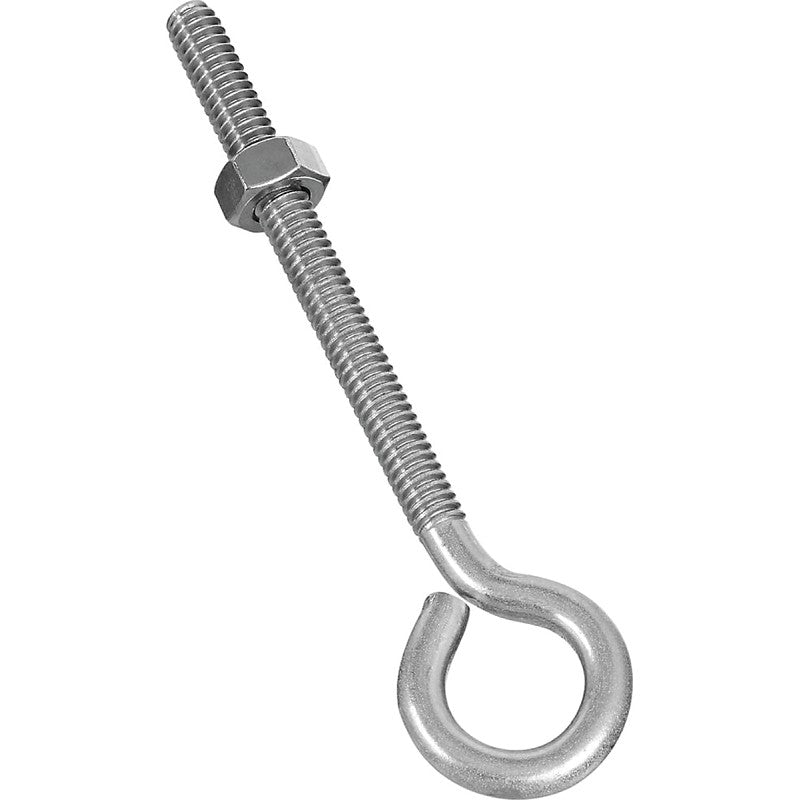National Hardware N221-606 Eye Bolt, 1/4-20 Thread, 2-3/4 in L Thread, 0.56 in ID Dia Eye, 3.02 in L Shank