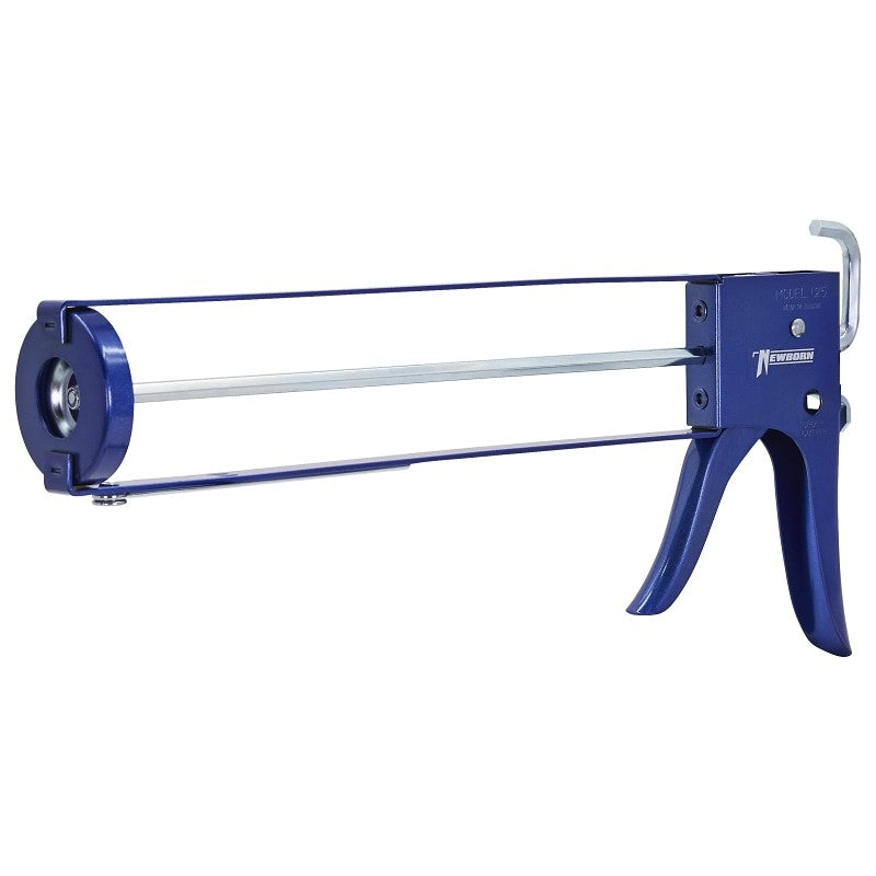 Newborn 125 Caulk Gun, 10: 1 Thrust, 0.25 gal Cartridge