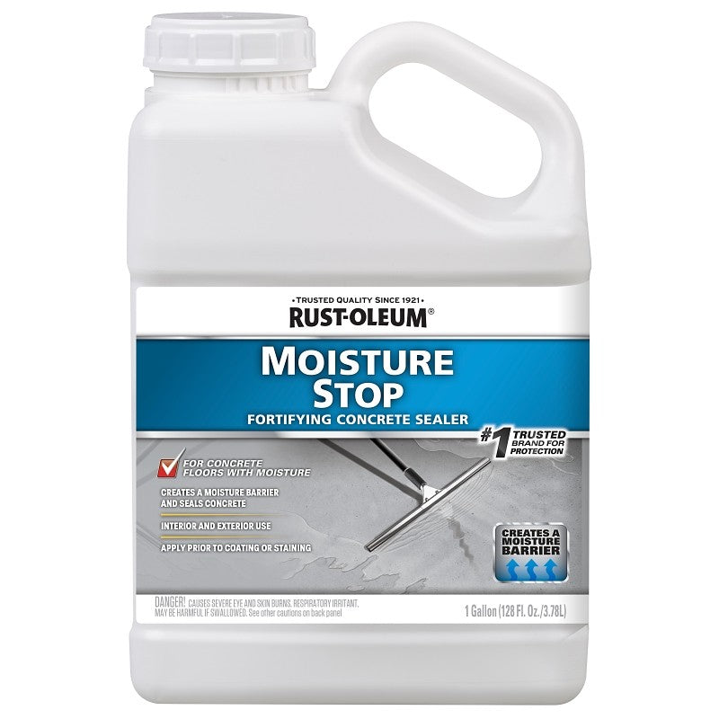 RUST-OLEUM 301239 Moisture Stop Fortifying Sealer, Clear/Low Luster, 1 gal (Pack of 4)