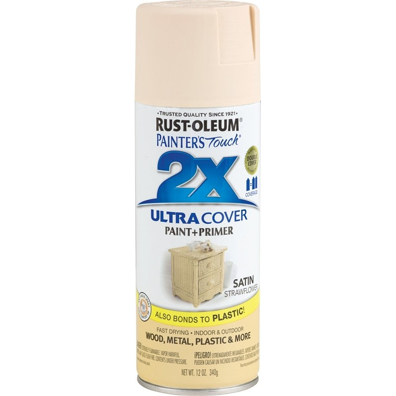 Rust-Oleum 249065 Spray Paint, Satin, Strawflower, 12 oz, Can