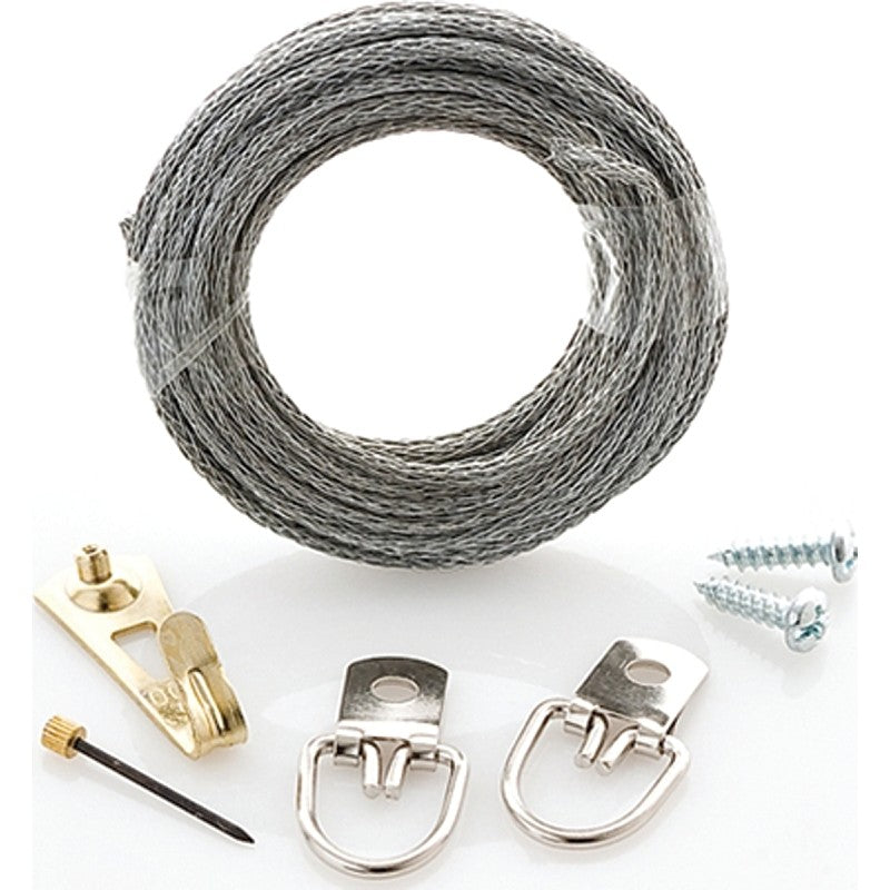 OOK 55074 Perfect Hang Kit, 30 lb, Steel, Brass