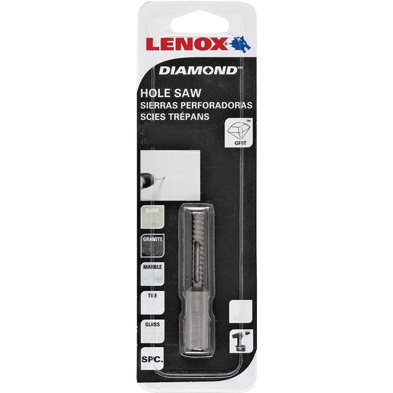 Lenox 12110 Hole Saw, 1/2 in Dia, 1-1/8 in D Cutting, Diamond Cutting Edge