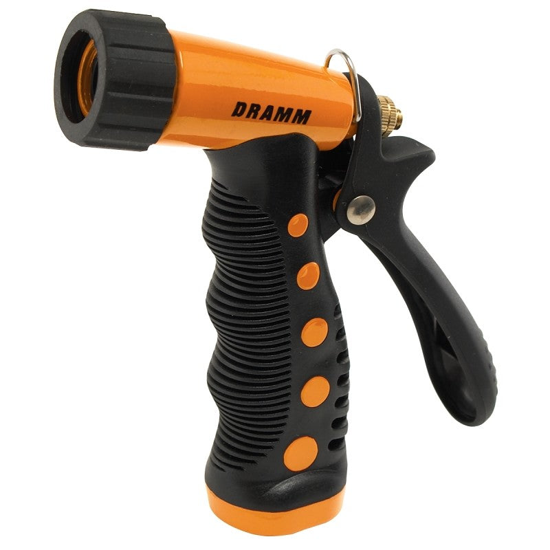 Dramm 60-12722 Heavy-Duty Variable Spray Pistol Nozzle, Metal, Orange