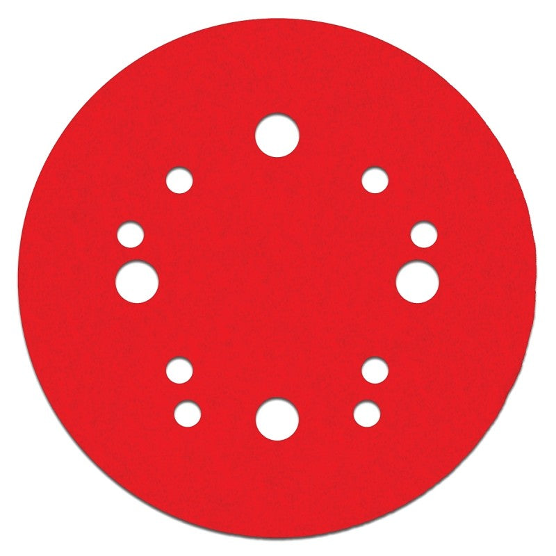 Diablo DCD050100H15G Sanding Disc, 5 in Dia, 100 Grit, Medium, Ceramic Abrasive, 12-Hole