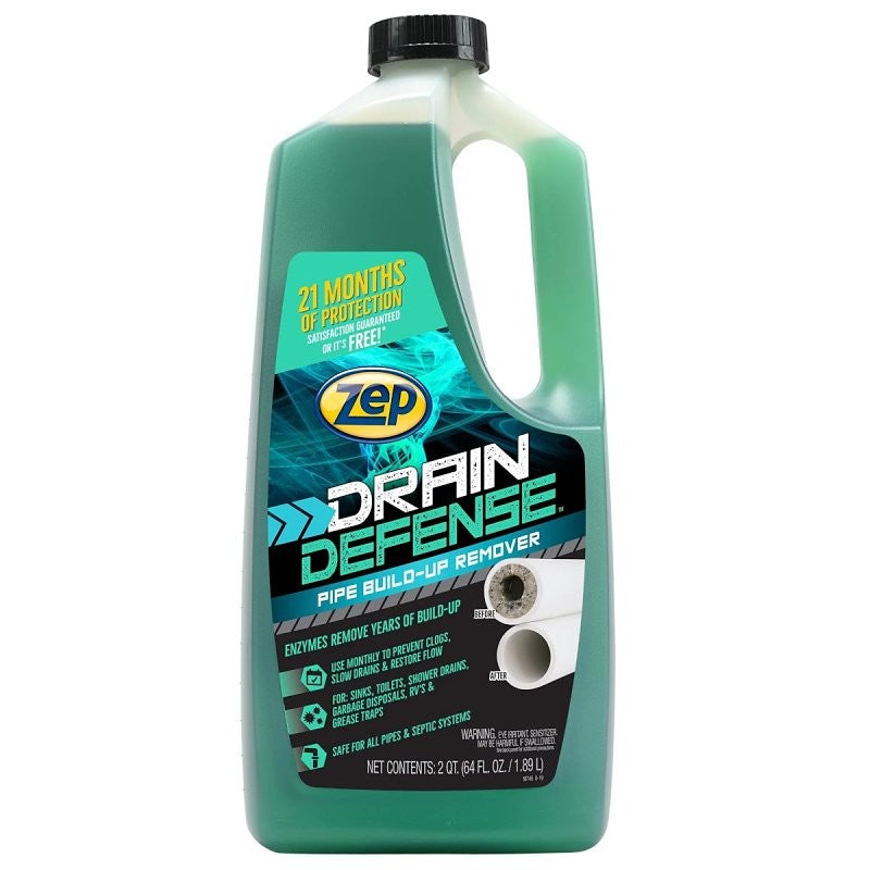 Zep ZLDC648 Build-Up Remover, Liquid, Green, Slight Characteristic, 2 qt Bottle (Pack of 8)
